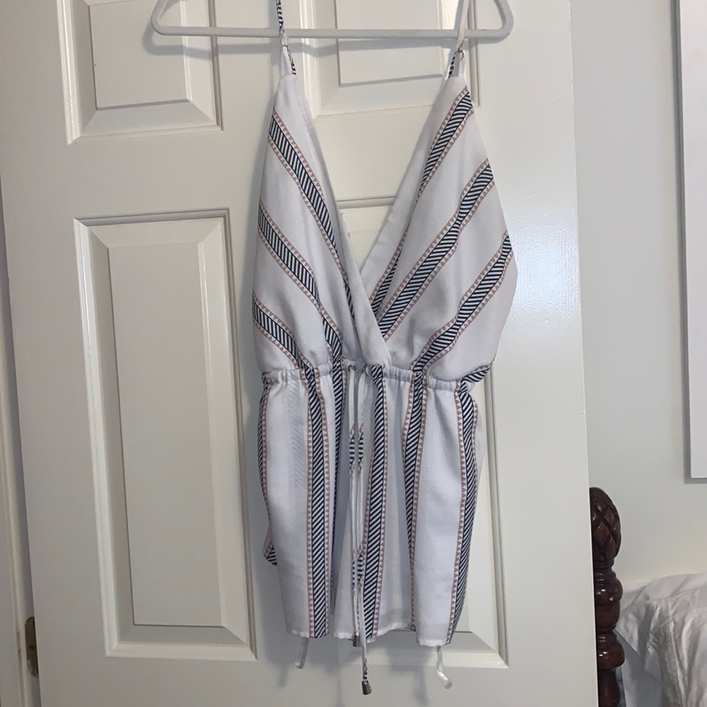 Material Girls white and black romper